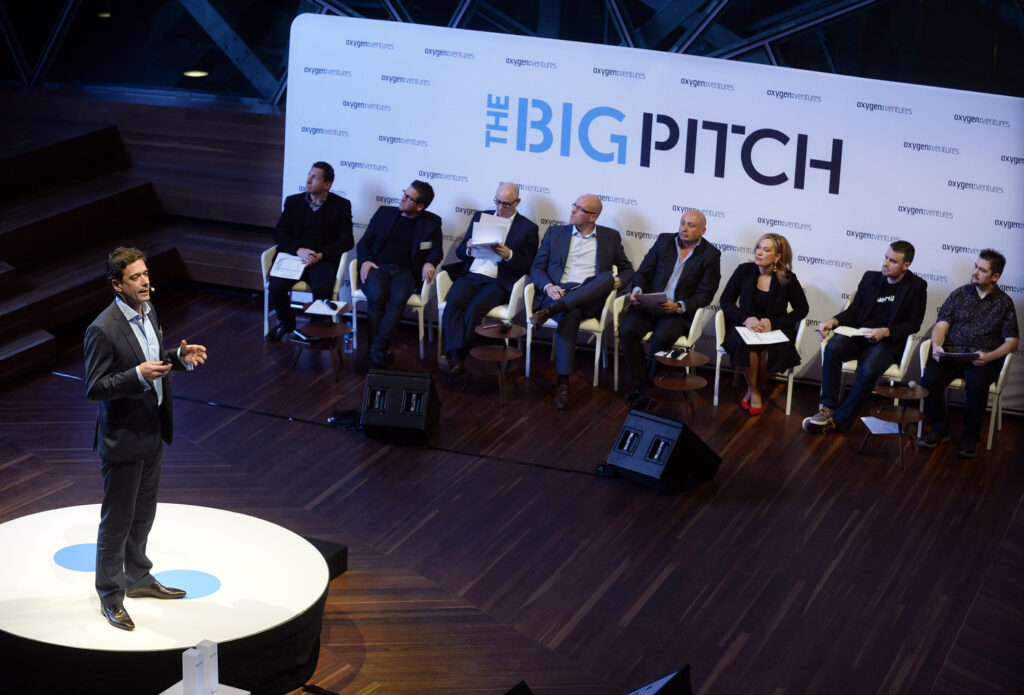 MELBOURNE, AUSTRALIA - 17TH JUNE 2014;The Big Pitch at the Deakin Edge Federation Square on the 17th of June 2014 in Melbourne Australia. (Photo by Martin Philbey) *** Local Caption ***The Big Pitch