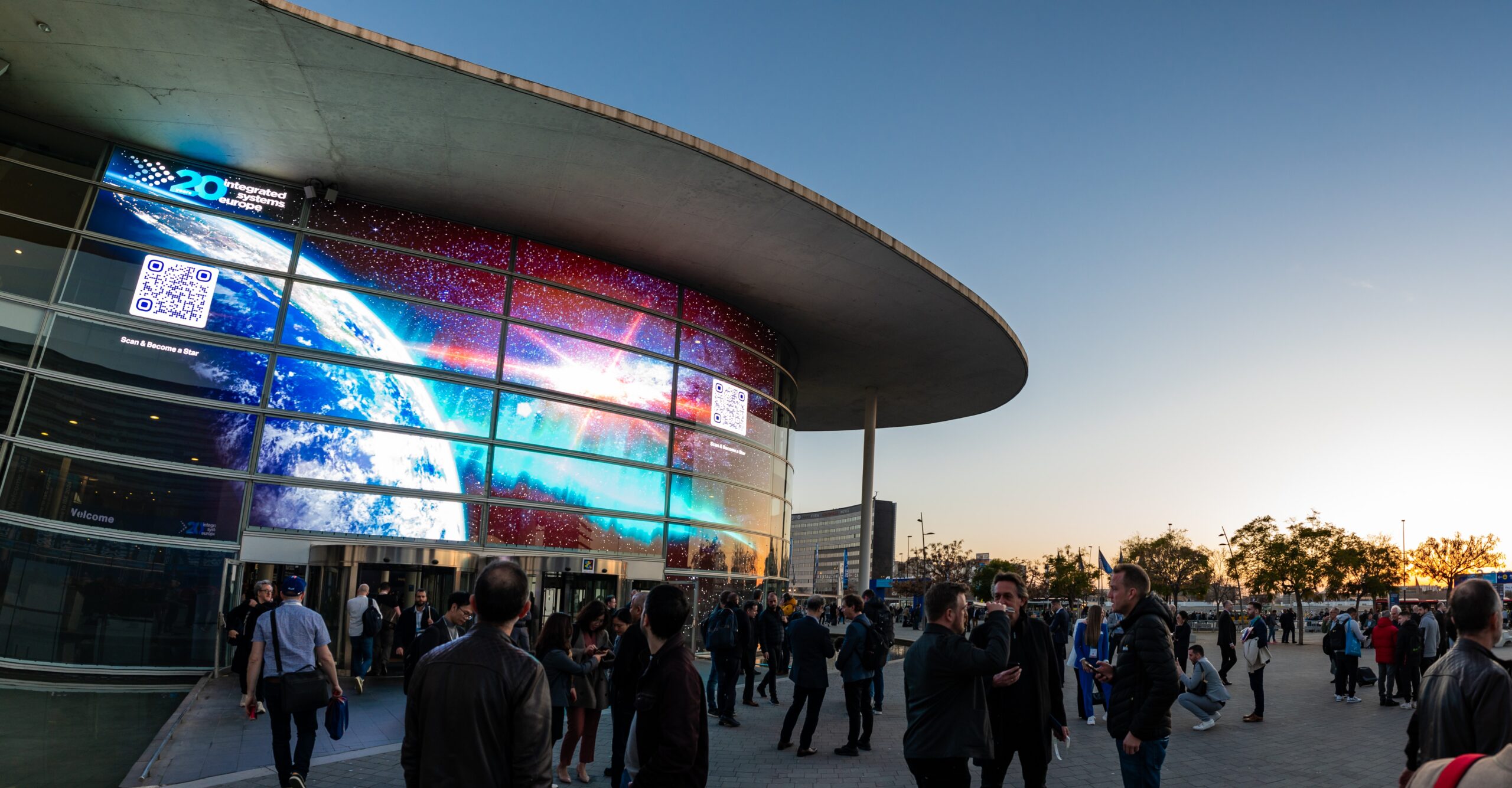 Entrance to ISE 2026, held in Barcelona
